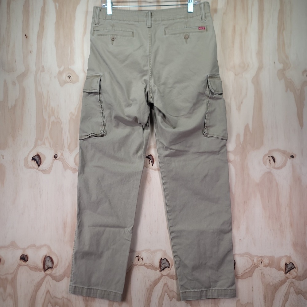 Levis XX Cargo Taper Pants Mens 32x30 Khaki Stretch Utility Military Workwear - Picture 11 of 16